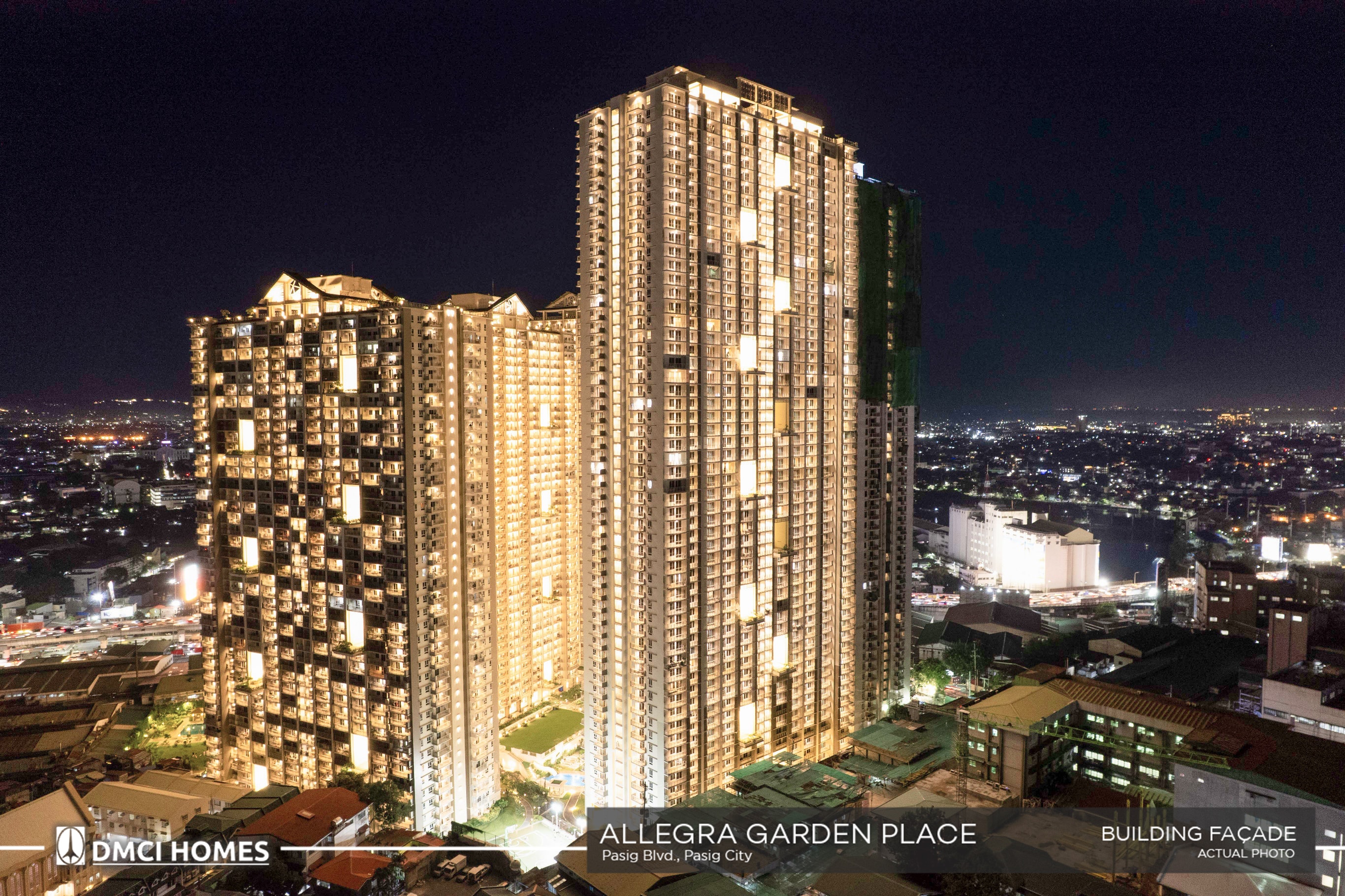 Allegra Residences Night Facade